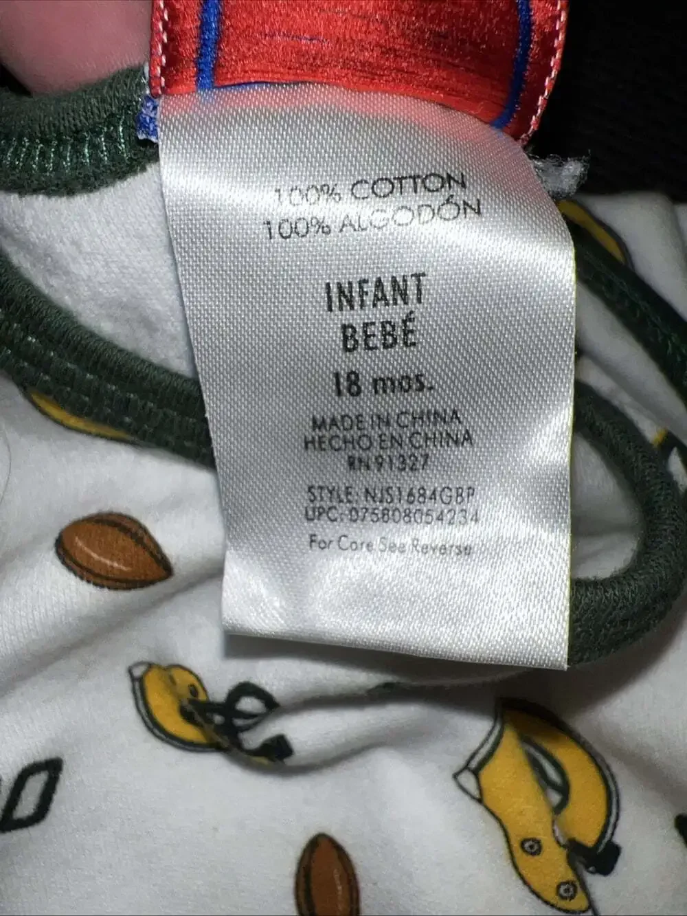 Green Bay Packers Infant Bodysuit 18 Months NFL Baby One Piece - Set Of 2